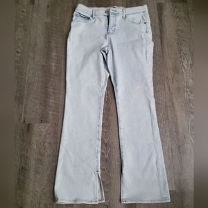 Express Women's Light Blue Flare Jeans